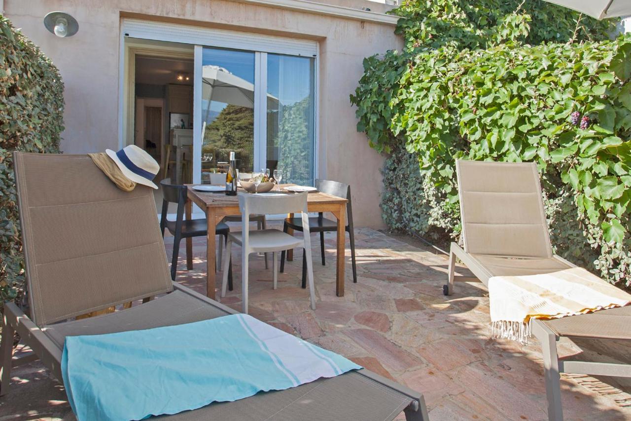 Mare location avec jardin vue mer et montagne plage et port à 2 pas Calvi  Exterior foto
